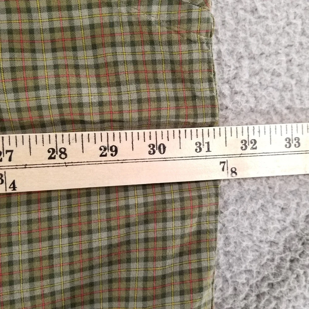 Polo Ralph Lauren Shirt Mens Big 3X Green Plaid Elbow Patch Long Sleeve Cotton